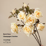 Artificial Flowers Retro Oil Painting Living Room Decoration