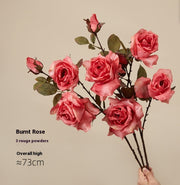 Artificial Flowers Retro Oil Painting Living Room Decoration