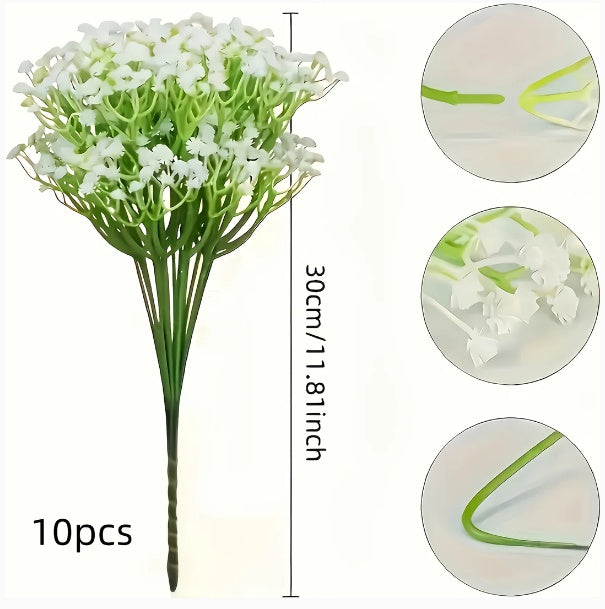 Artificial Simulation Starry Plastic Flowers Bouquet