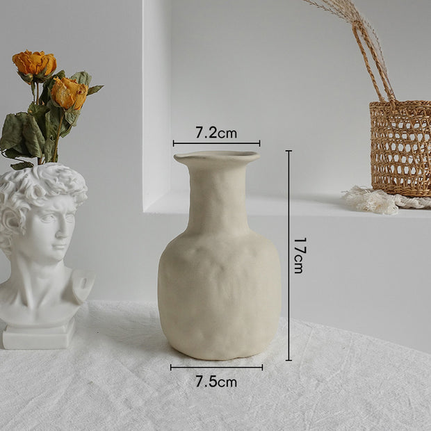 Simplicity Ceramic Vase Dry Flower Home Decoration Living Room Display Art Vases