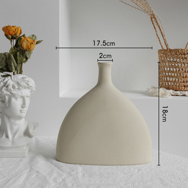 Simplicity Ceramic Vase Dry Flower Home Decoration Living Room Display Art Vases