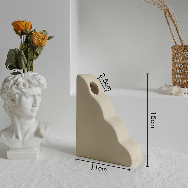 Simplicity Ceramic Vase Dry Flower Home Decoration Living Room Display Art Vases