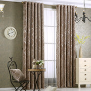 Simple Modern Luxury Living Room Chenille Blackout Curtains