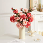Artificial Flowers Retro Oil Painting Living Room Decoration