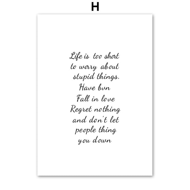 Tulips Abstract Roses Quote Wall Art Canvas