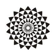 Geometric illusion lotus art wall sticker