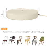 Patio Chair Cushions Set Of 4 Round Seat For Dining Chairs