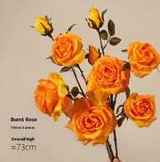 Artificial Flowers Retro Oil Painting Living Room Decoration