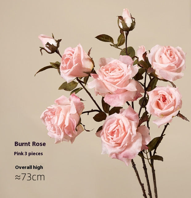 Artificial Flowers Retro Oil Painting Living Room Decoration